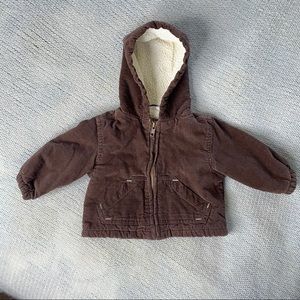 Corduroy Sherpa Baby Jacket 3/6 Months Boy